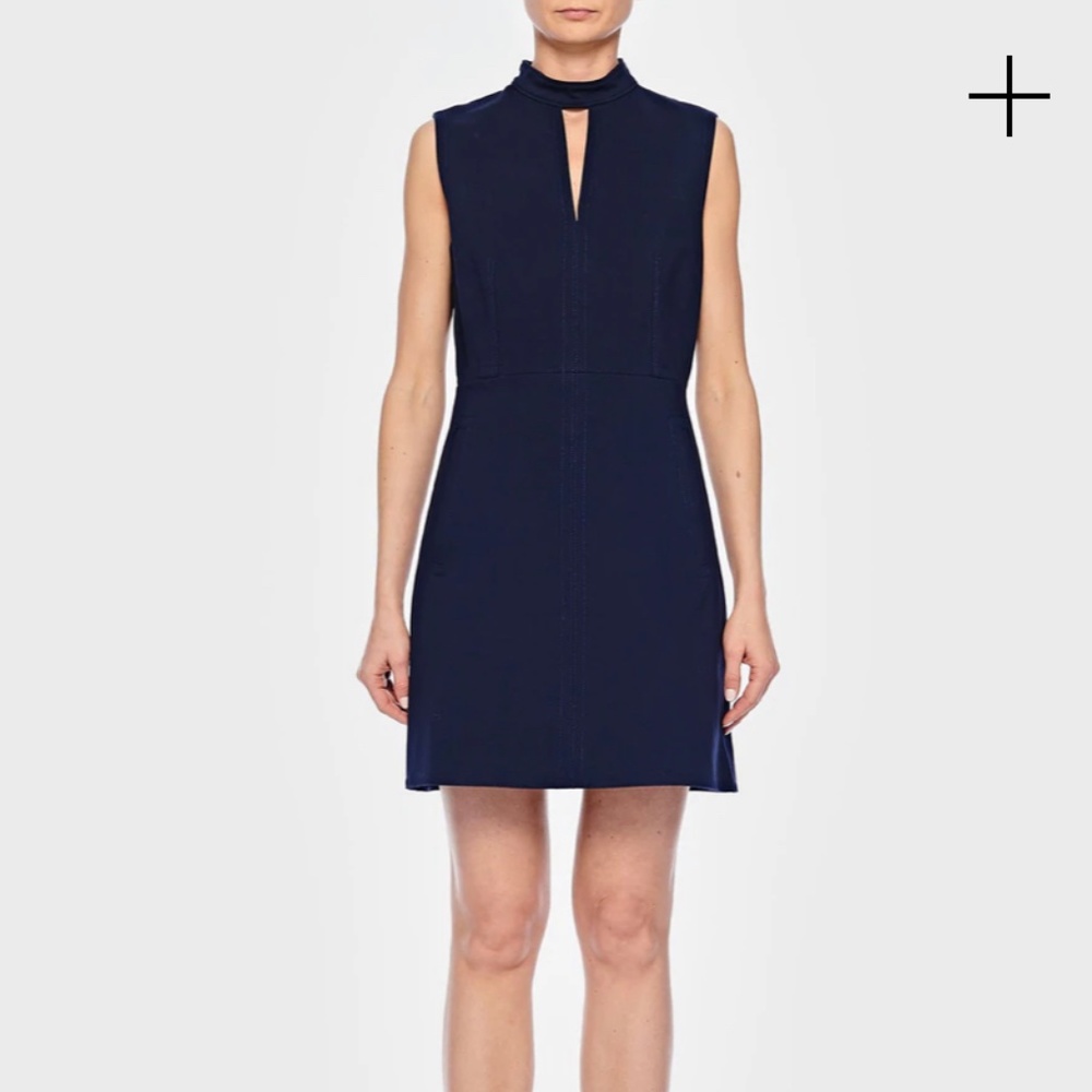 Tibi Stretch Knit Navy Dress - 12